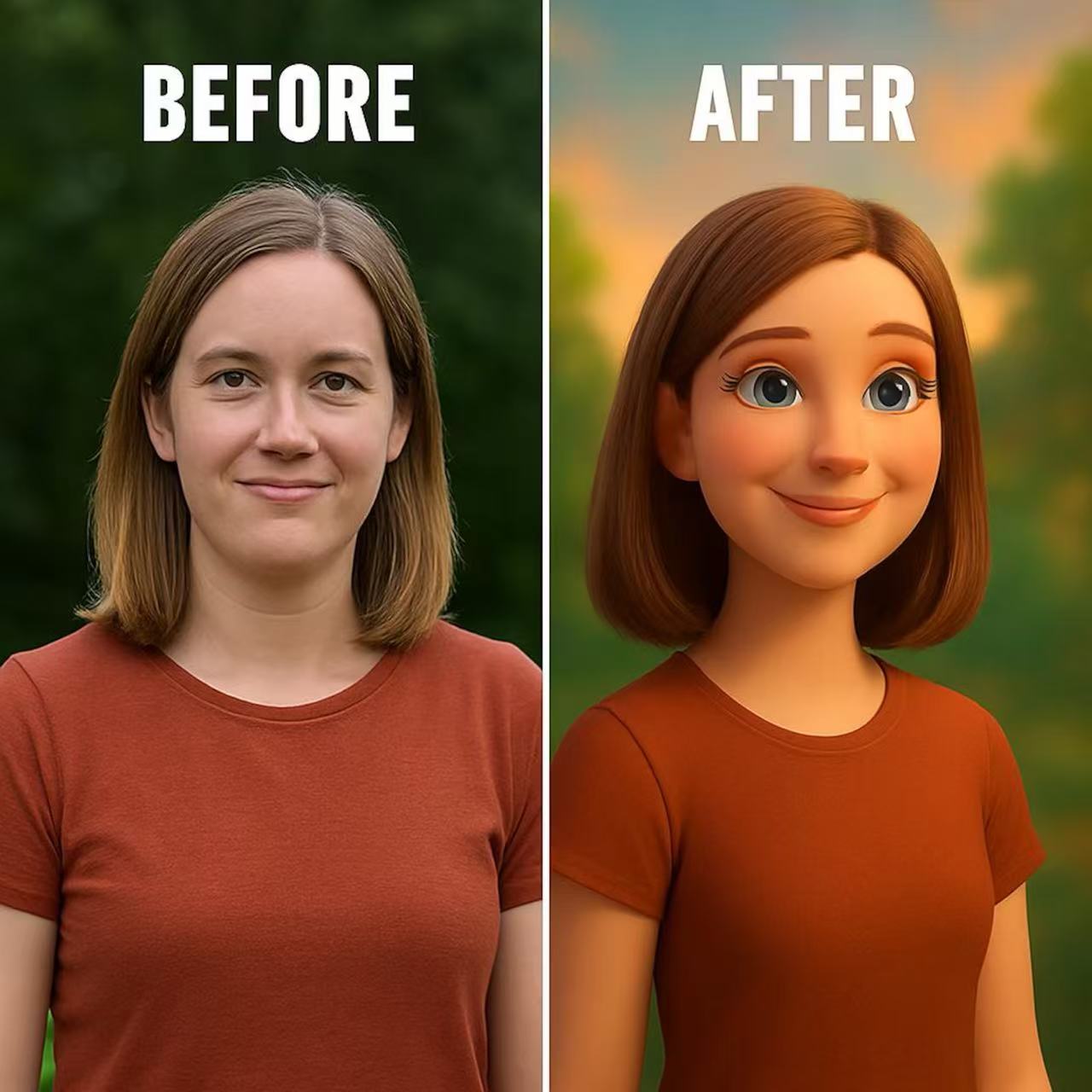 Custom Pixar-Style Cartoon Portrait | Personalized Digital Artwork of Couples, Families & Pets | Unique Gift Illustration